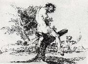 Francisco Goya Esto es peor oil painting on canvas
